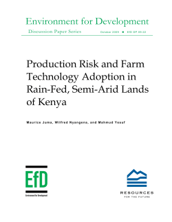 Production Risk and Farm Technology Adoption in Rain