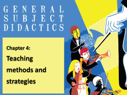 Teaching methods - Thelma de Jager