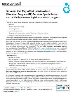 IEP - PACER Center