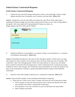 High School Science Constructed Response