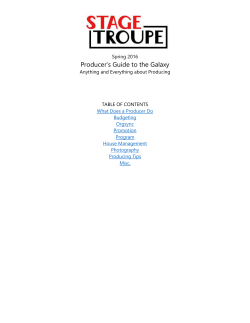 Producer`s Guide
