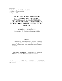 existence of periodic solutions of neutral functional