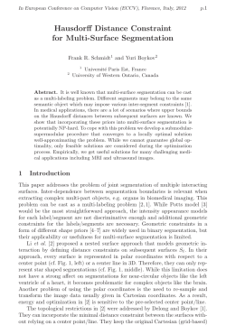 Hausdorff Distance Constraint for Multi