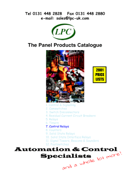 list price info on Crouzet Control Relays