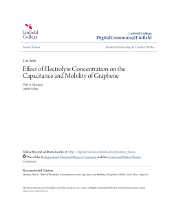 Effect of Electrolyte Concentration on the Capacitance and Mobility