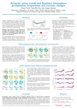 Antarctic ozone trends and Southern Hemisphere precipitation