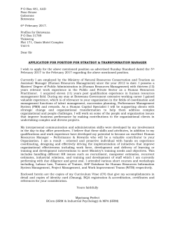 RESUME - MPOTSANG PERFECT