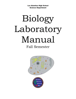 Counting Leaf Stomata - Los Alamitos Unified School District