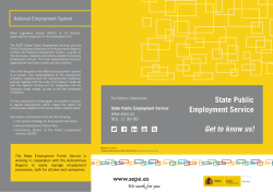 State Public Employment Service. Get to know us!