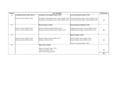 General Program Schedule