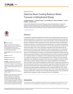 Selective Brain Cooling Reduces Water