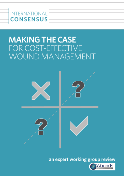 Making the case for cost-effective wound MAnAGeMent