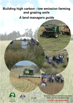 Soil carbon - North East Downs Landcare Group Inc