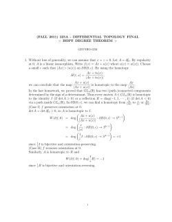 HOPF DEGREE THEOREM