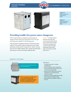 Providing trouble-free power source changeover.