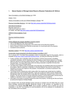 SOC - UNESCO World Heritage Centre