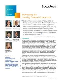 Addressing the Housing Finance Conundrum