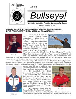 July 2010 Bullseye - Utah Precision Marksmanship Society