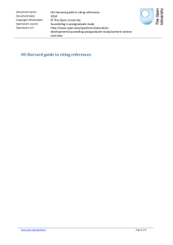 OU Harvard guide to citing references