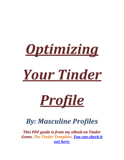 Optimizing Your Tinder Profile