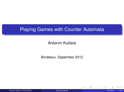 Playing Games with Counter Automata