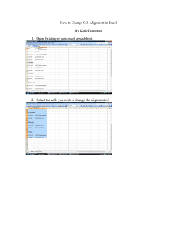 How to Change Cell Alignment in Excel By Katie Duneman 1. Open