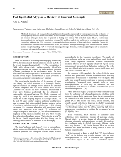 Flat Epithelial Atypia: A Review of Current Concepts