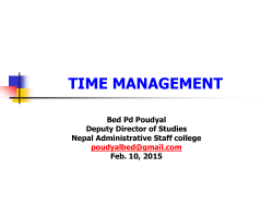 time management, planning, and prioritization