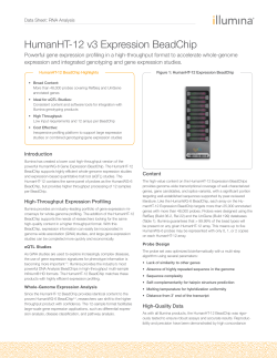 HumanHT-12 v3 Expression BeadChip