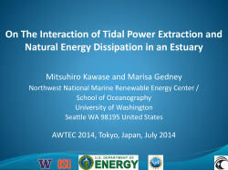 On The Interaction of Tidal Power Extraction and Natural Energy