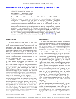 Measurement of the D spectrum produced by fast ions in DIII-D