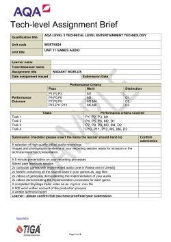 Assignment Brief