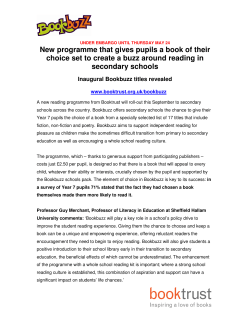 New programme that gives pupils a book of their choice set to create