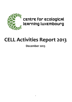 CELL$Activities$Report$2013