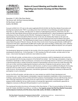 Notice of Council Meeting and Possible Action