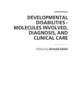 DEVELOPMENTAL DISABILITIES