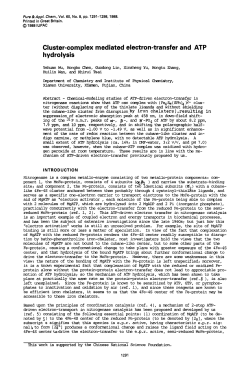 Cluster-complex mediated electron-transfer and ATP hydrolysis