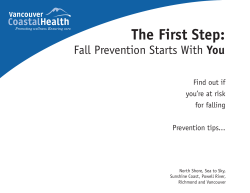 The First Step - Vancouver Coastal Health