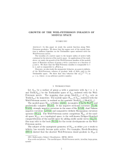 GROWTH OF THE WEIL-PETERSSON INRADIUS OF MODULI