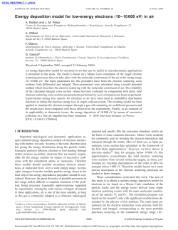 Energy deposition model for low-energy electrons &bdquo;10