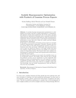 Scalable Hyperparameter Optimization with Products of