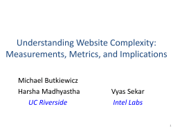 Understanding Website Complexity: Measurements, Metrics, and