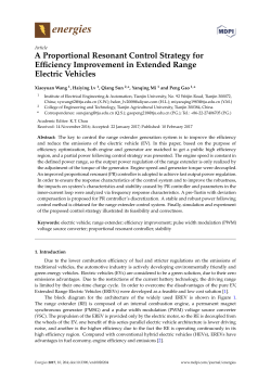 A Proportional Resonant Control Strategy for Efficiency Improvement