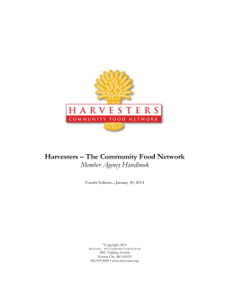 Harvesters &ndash; The Community Food Network Member Agency