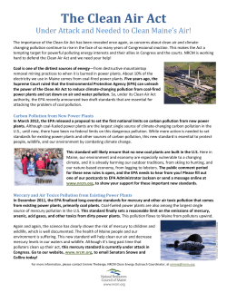 The Clean Air Act