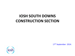 iosh south downs construction section