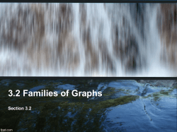PPT 3.2 Families of Graphs
