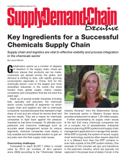 Key Ingredients for a Successful Chemicals Supply