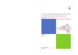 A Study of Microalgal Symbiotic Communities with the