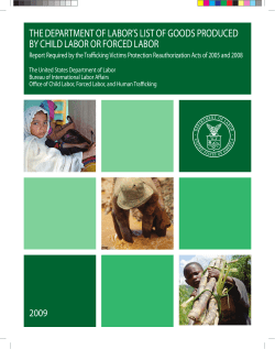 US DOL List of Goods Produced by Child Labor or Forced Labor